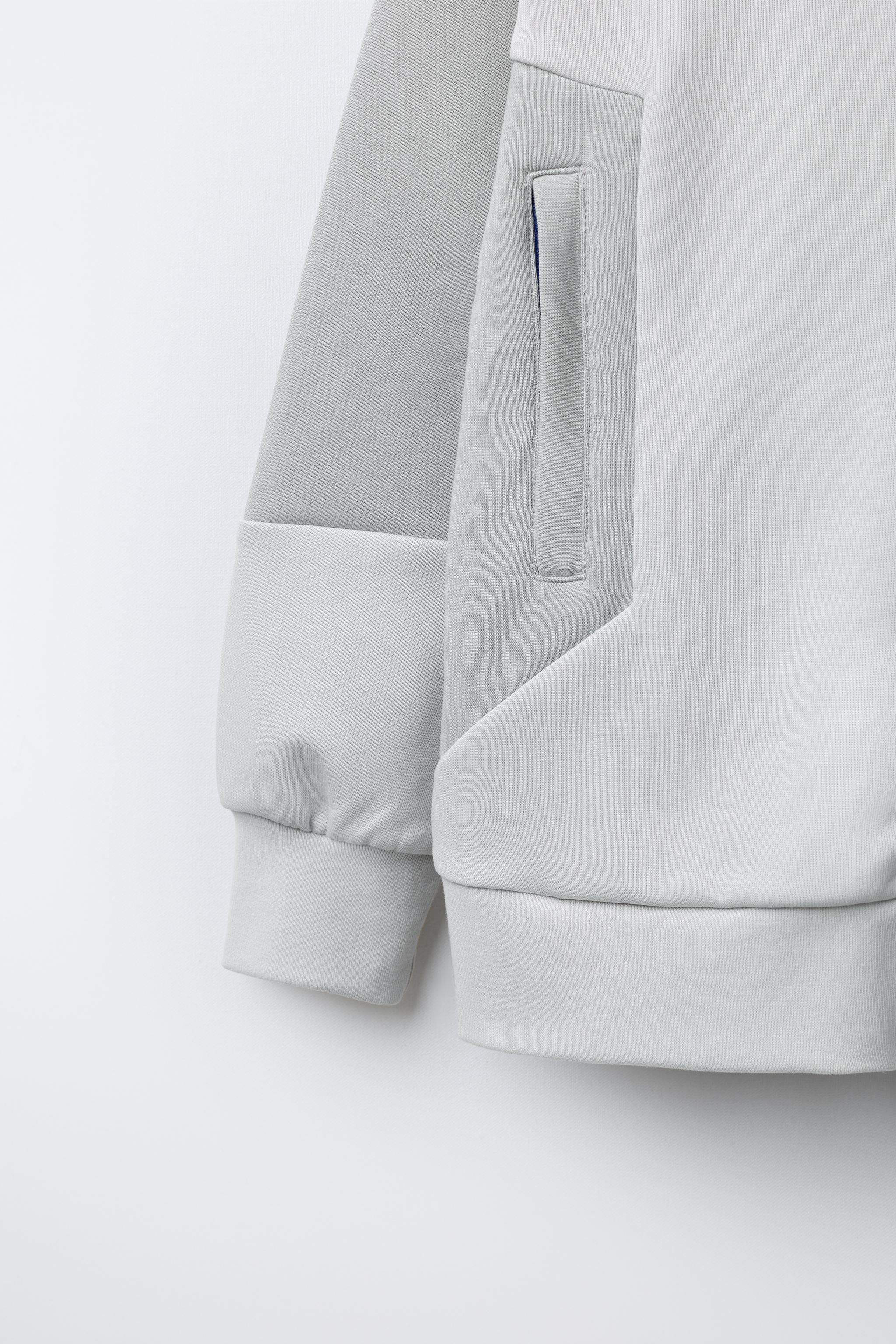 ZARA スウェット PRINTED RIB SWEATSHIRT AND LEGGING JOGGING SET - Pearl gray