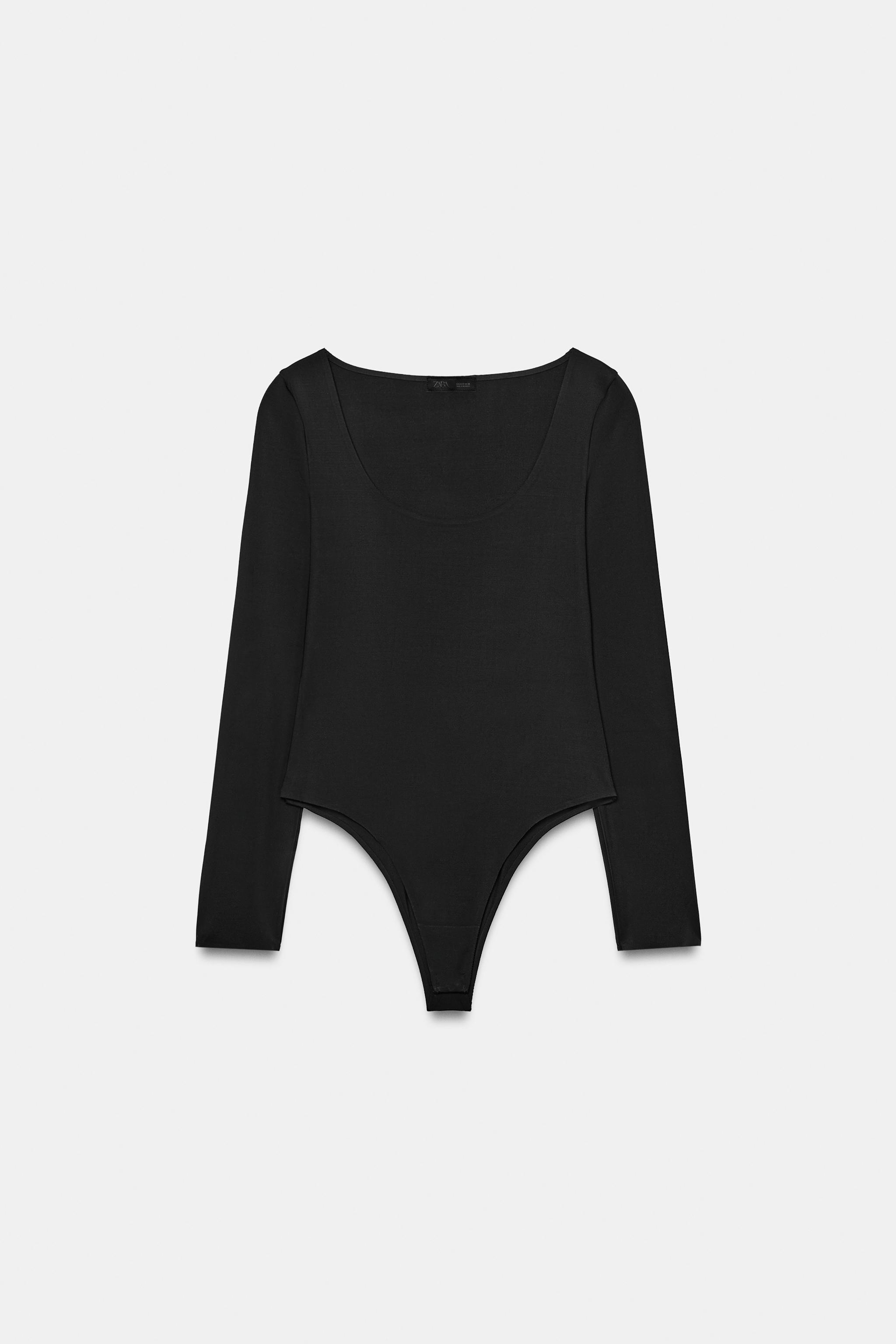 Zara Dökümlü Yaka Body görsel 4