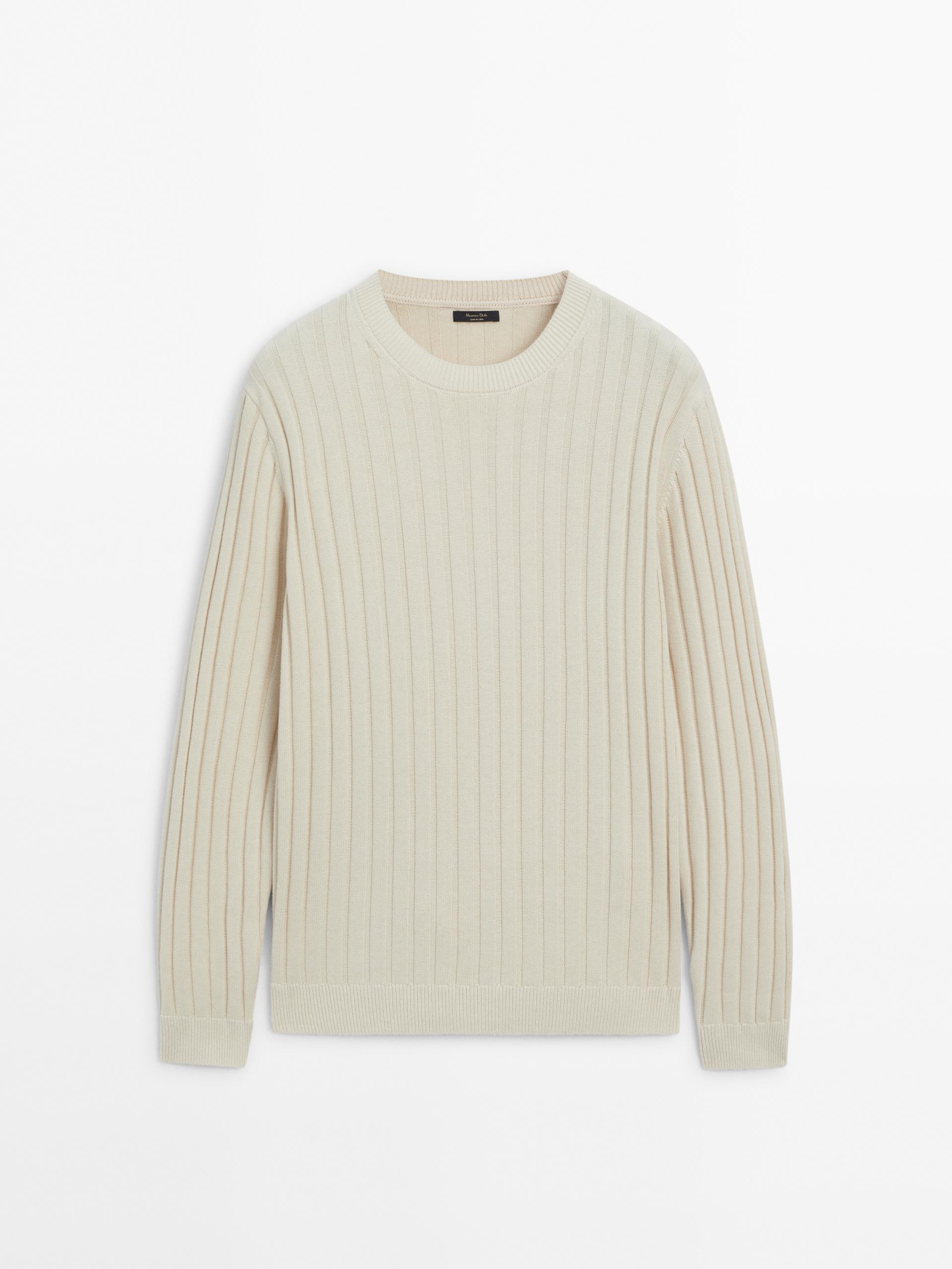 Buy Nelly Everyday Rib Knit Sweater - Beige