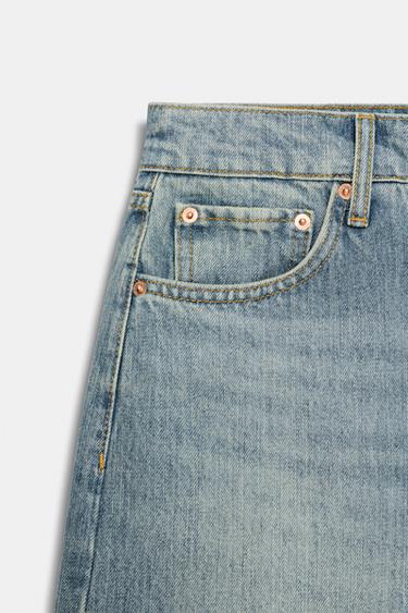 JEAN ZW COLLECTION JUPE-CULOTTE TAILLE MOYENNE - Bleu clair de Zara - Image 5