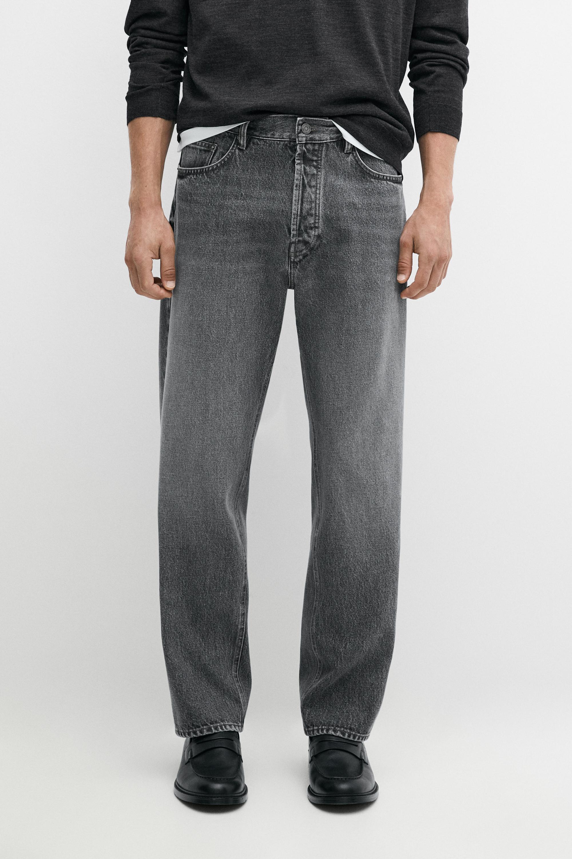 Straight-leg jeans