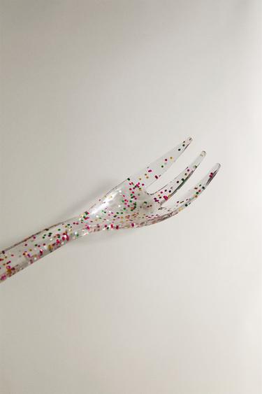 KIDS' TRITAN™ GLITTER FORK - Transparent by Zara - Image 1
