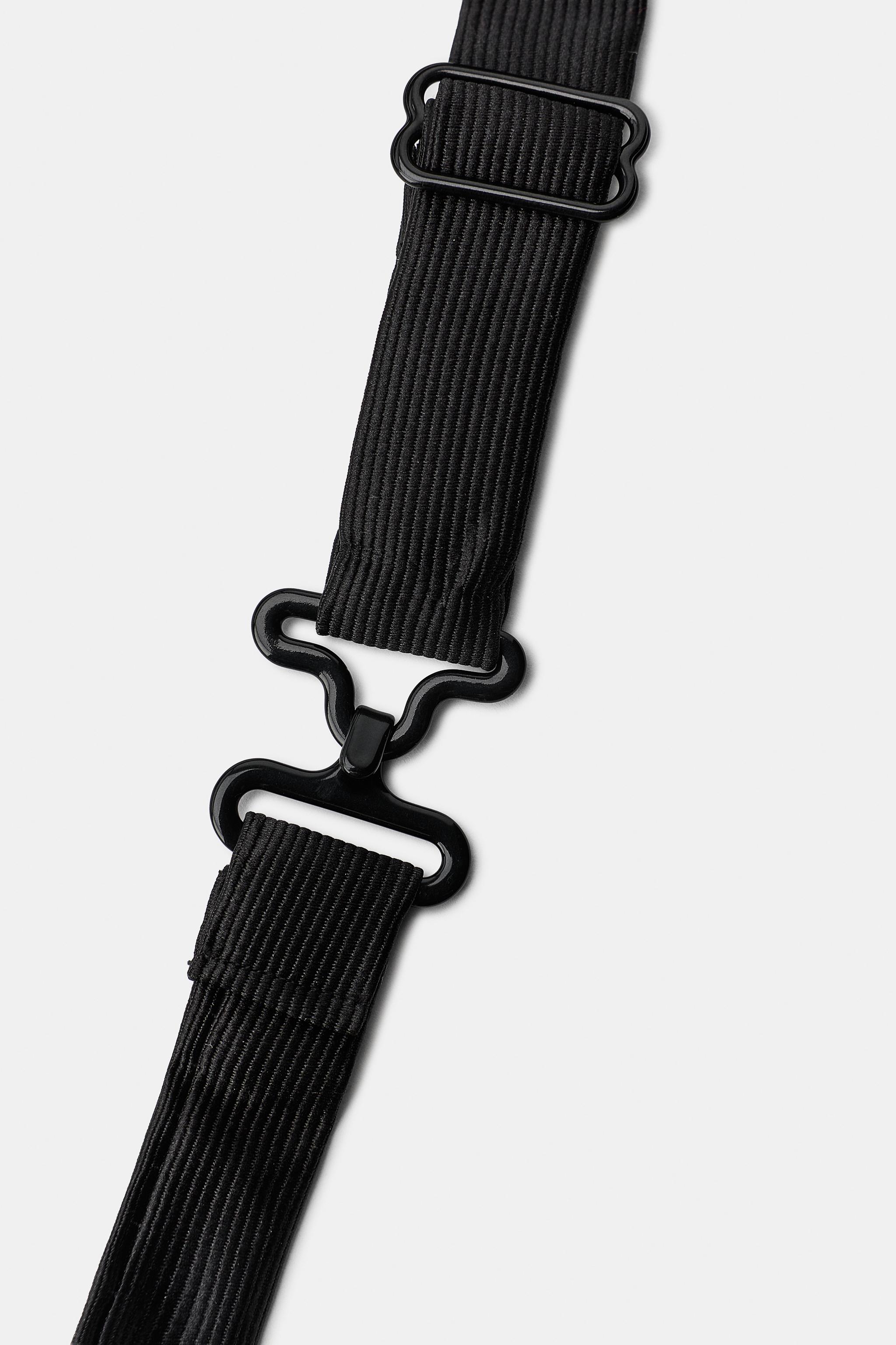 Zara ÇITÇIT DETAYLI KUMAŞ KRAVAT görsel 8