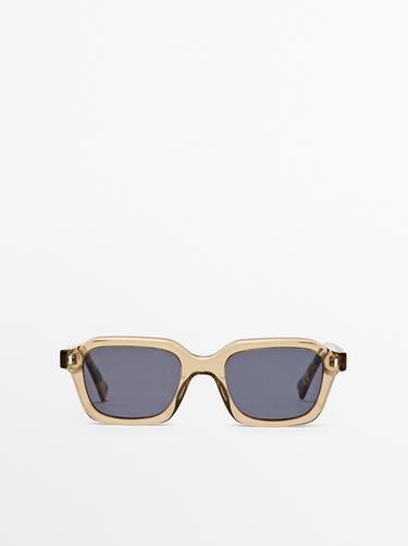 Zara Rectangular sunglasses - Pastel yellow - Image 0
