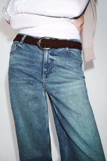 JEAN Z1975 JUPE-CULOTTE TAILLE HAUTE À CEINTURE - Bleu moyen de Zara - Image 2