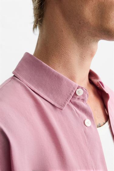 CHEMISE FLUIDE COUPE DÉCONTRACTÉE - Rose de Zara - Image 5