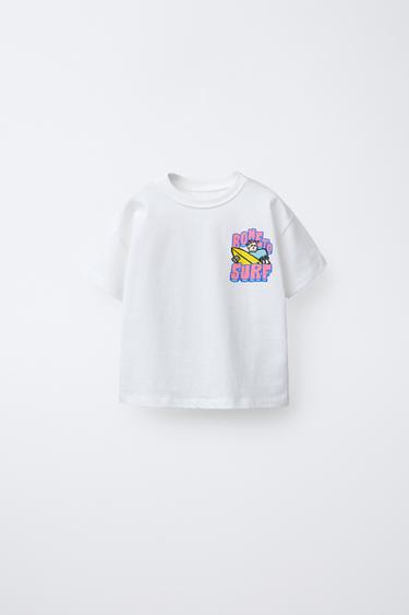 T-SHIRT MIT SURFPRINT - Weiß von Zara - Bild 0