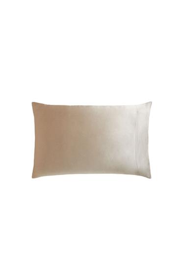 MULBERRY SILK PILLOWCASE - Brown / Taupe by Zara