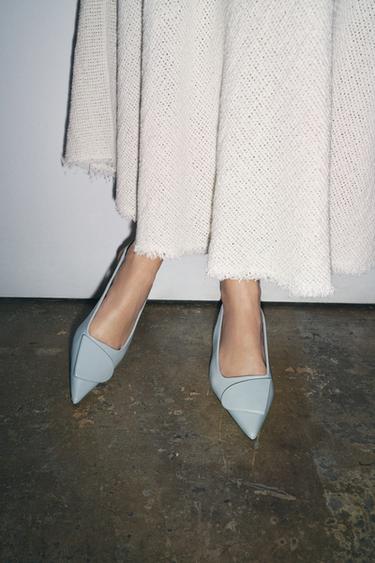 APPLIQUÉ SLINGBACK SHOES - Light Blue by Zara - Image 0