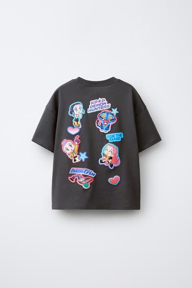 KPOP DEMON HUNTERS™ NETFLIX © FADED-EFFECT T-SHIRT - Anthracite grey by Zara - Image 1