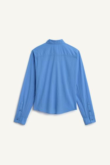 VL CRPPD SHRT 16 - Bleu / Blanc de Zara - Image 5