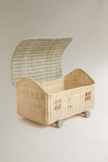 KIDS' LARGE HOUSE BASKET - Light beige by Zara - Image 1