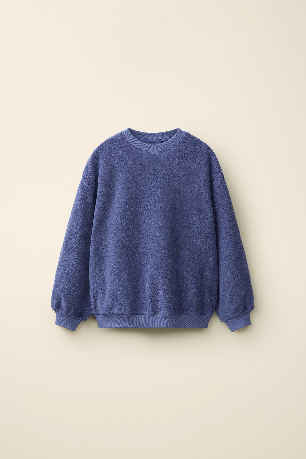TERRYCLOTH SWEATSHIRT CREATED BY CARAMEL LONDON X ZARA — Blue