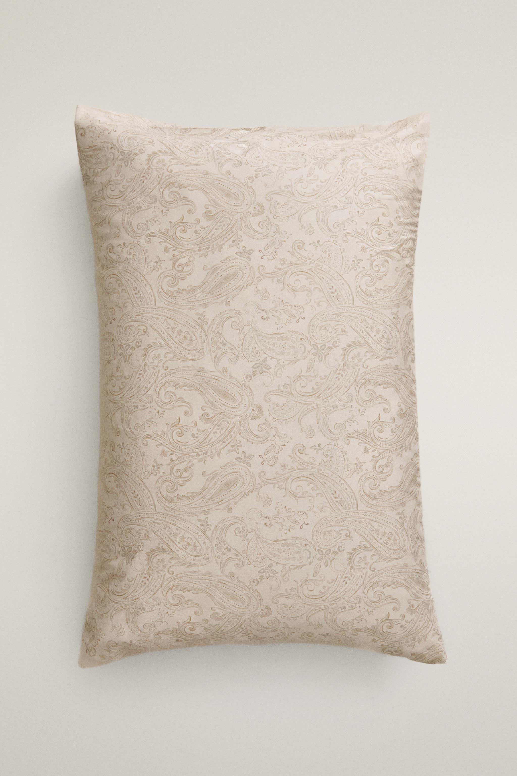 TAIE D’OREILLER PAISLEY SATIN (300 FILS)