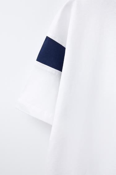 JOGGING SLOGAN T-SHIRT - White by Zara - Image 3