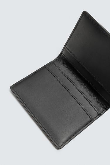 PORTE-CARTES EN CUIR - Noir de Zara - Image 3