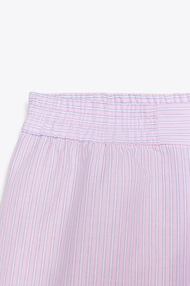 STRIPED BERMUDA SHORTS - Pink / White by Zara - Image 2