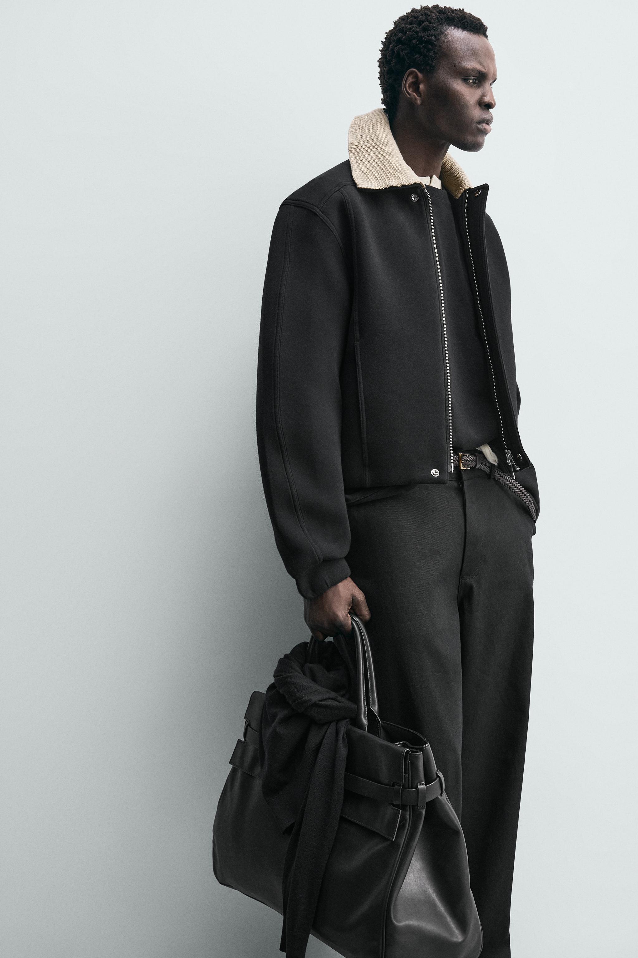 BLOUSON TECHNIQUE COL EN CONTRASTE