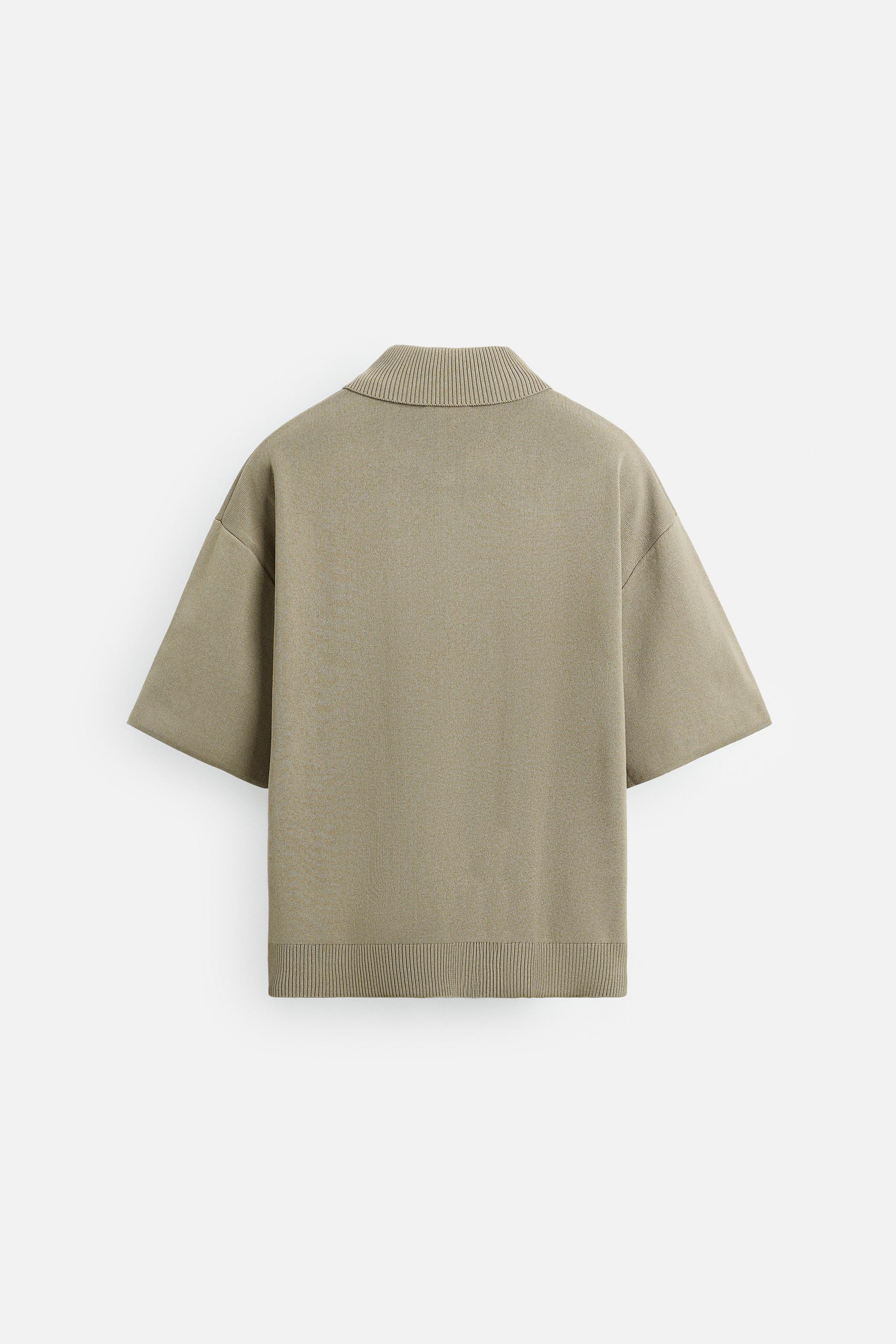 RELAXED FIT KNIT POLO SHIRT