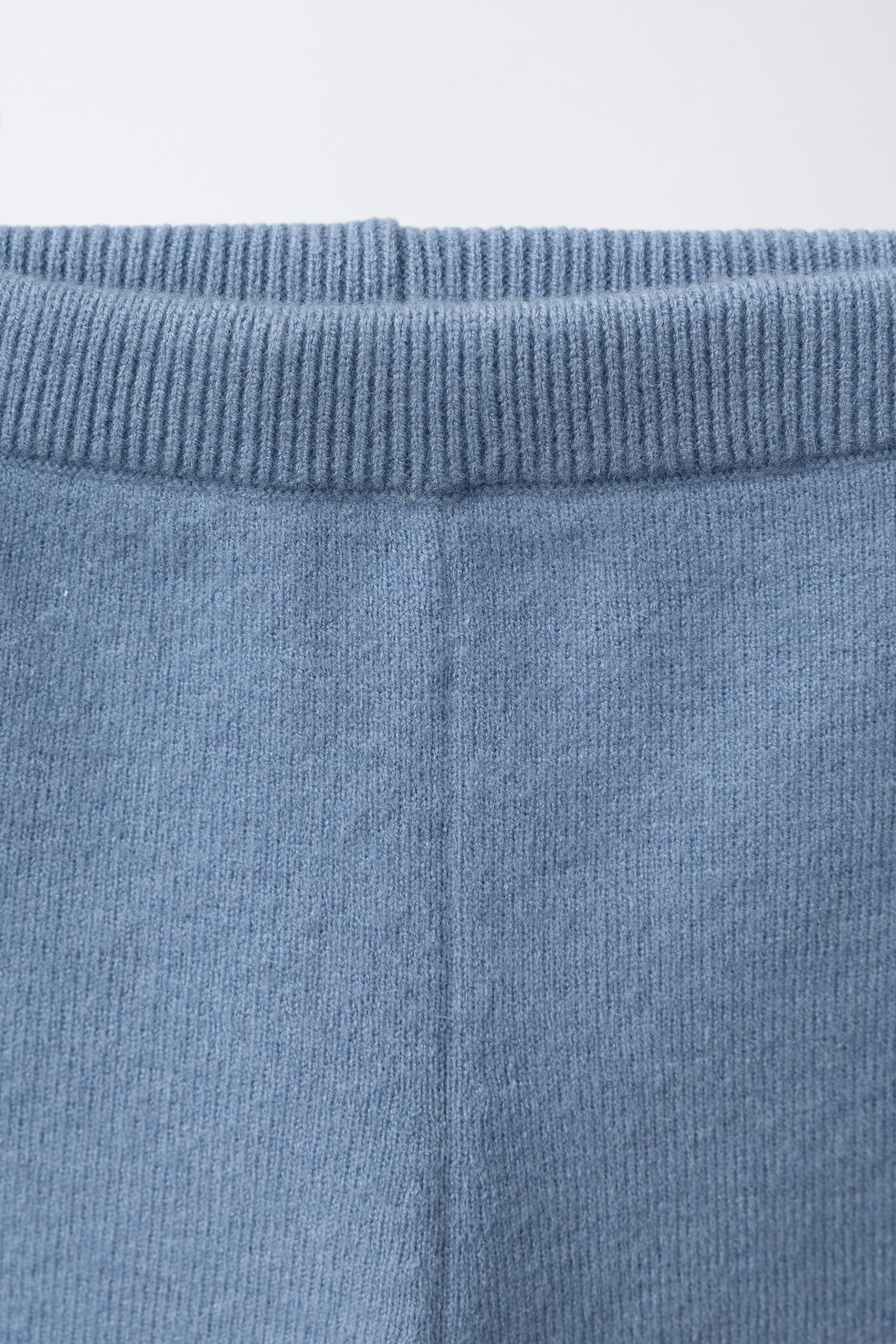Детские леггинсы Zara LACE TRIM KNIT LEGGINGS — фото 3