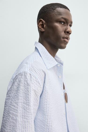 CHEMISE REGULAR FIT À RAYURES - rayures de Zara - Image 5