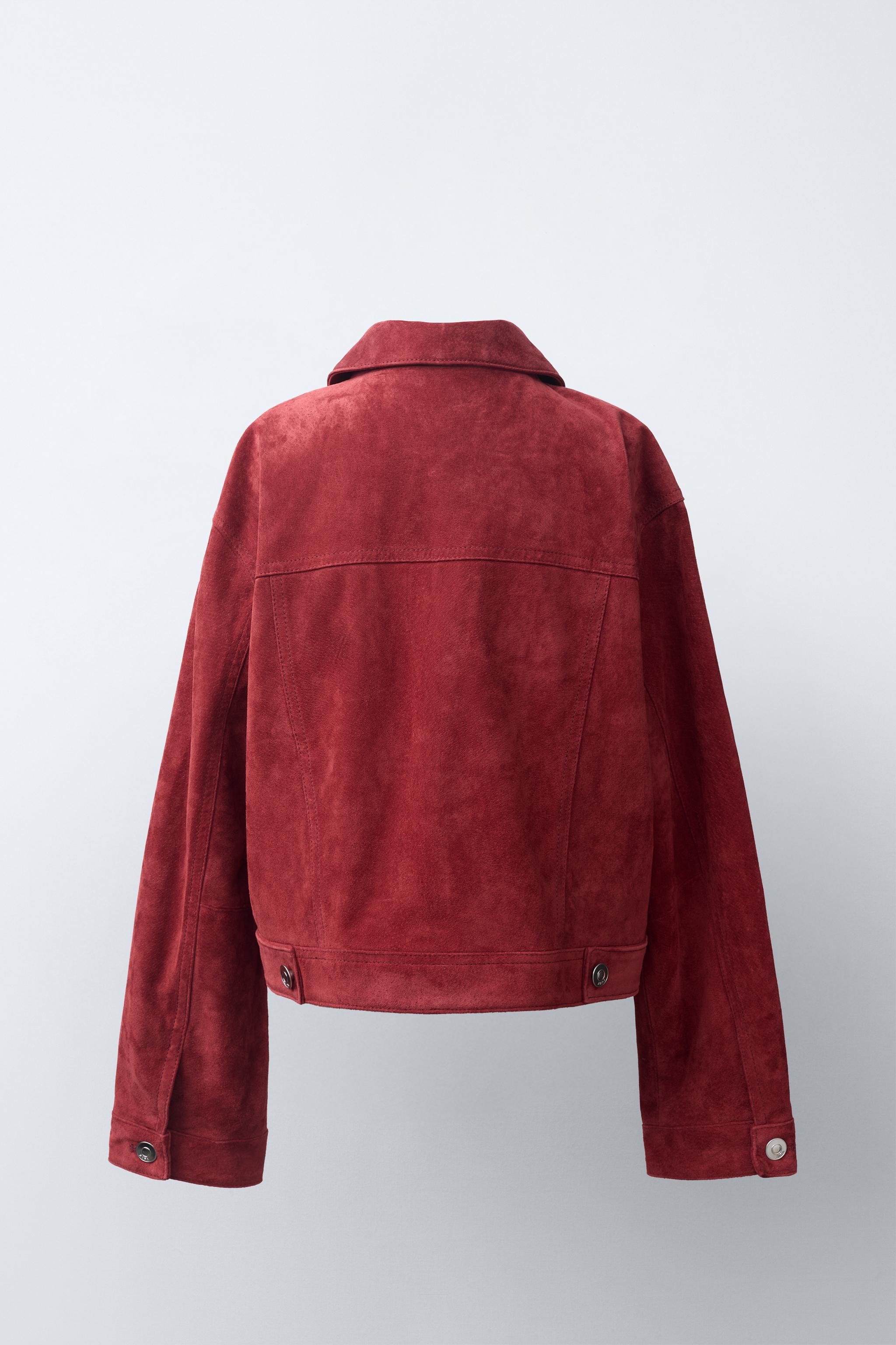 BLOUSON EN DAIM 100 % CUIR