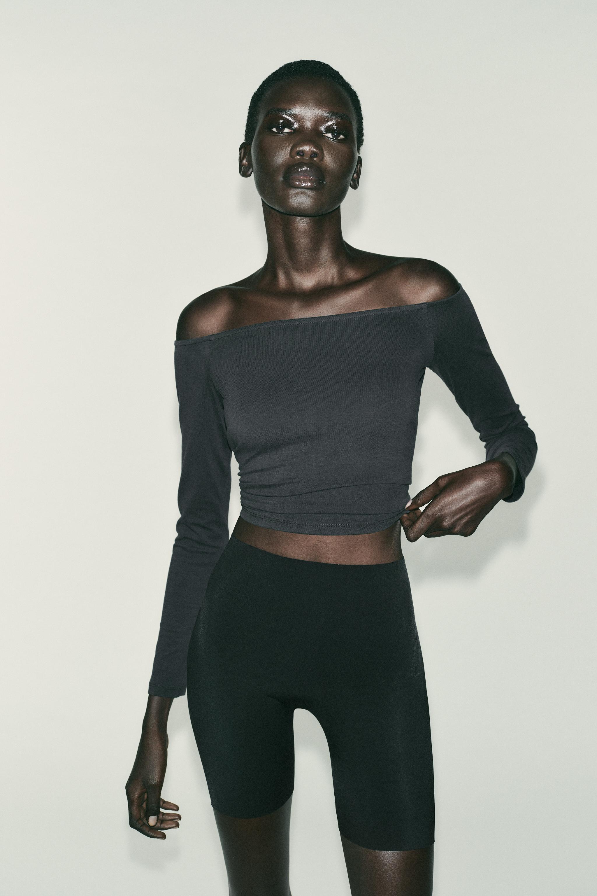 GLOWNY オフショルダー長袖Tシャツ S グレー Amazon | [fourfivesixはる] オフショルダー カットソー 長袖