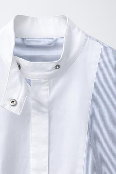 CHEMISE À RAYURES D'ÉQUITATION - Bleu / Blanc de Zara - Image 2