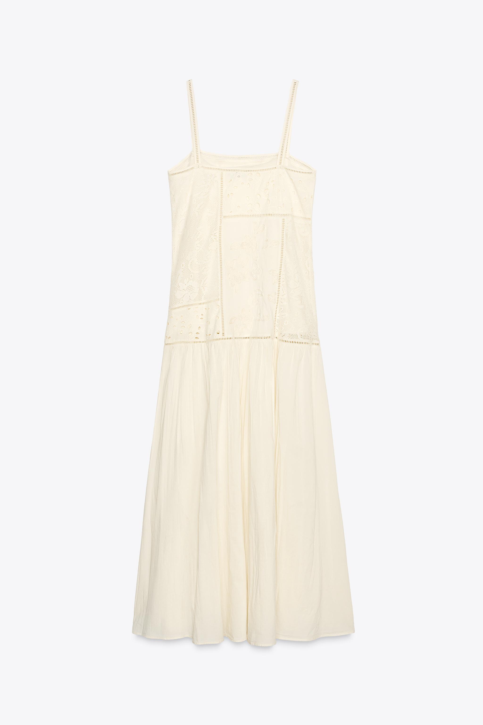 ZARAZWコレクションワンピース スペイン発送 ZARA ZWコレクション ポルカドット ミディドレス