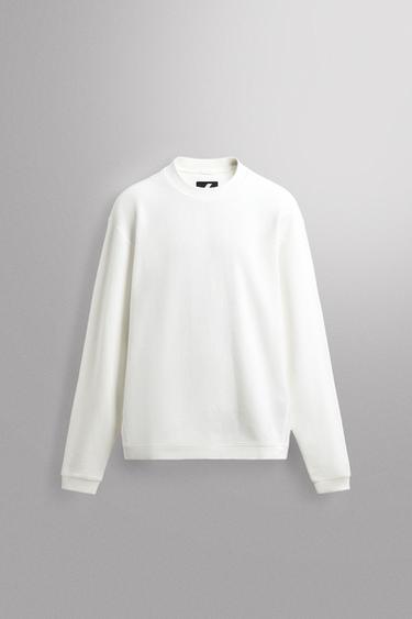 SUDADERA CREWNECK WAFFLE TRAINING - Blanco de Zara