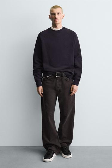 Zara HEEL DETAIL SNEAKERS - Black