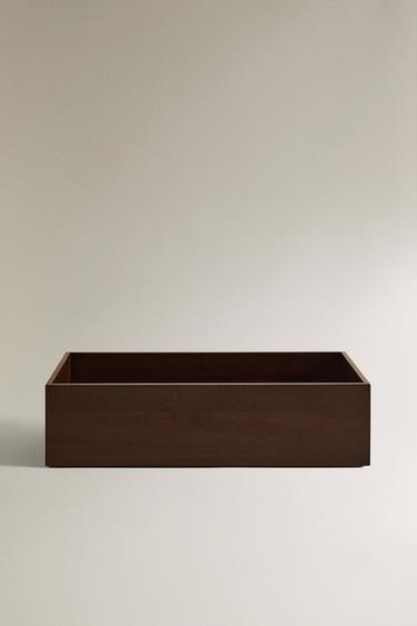 BOÎTE DE RANGEMENT MAQUILLAGE EN BOIS - Beige clair de Zara - Image 0