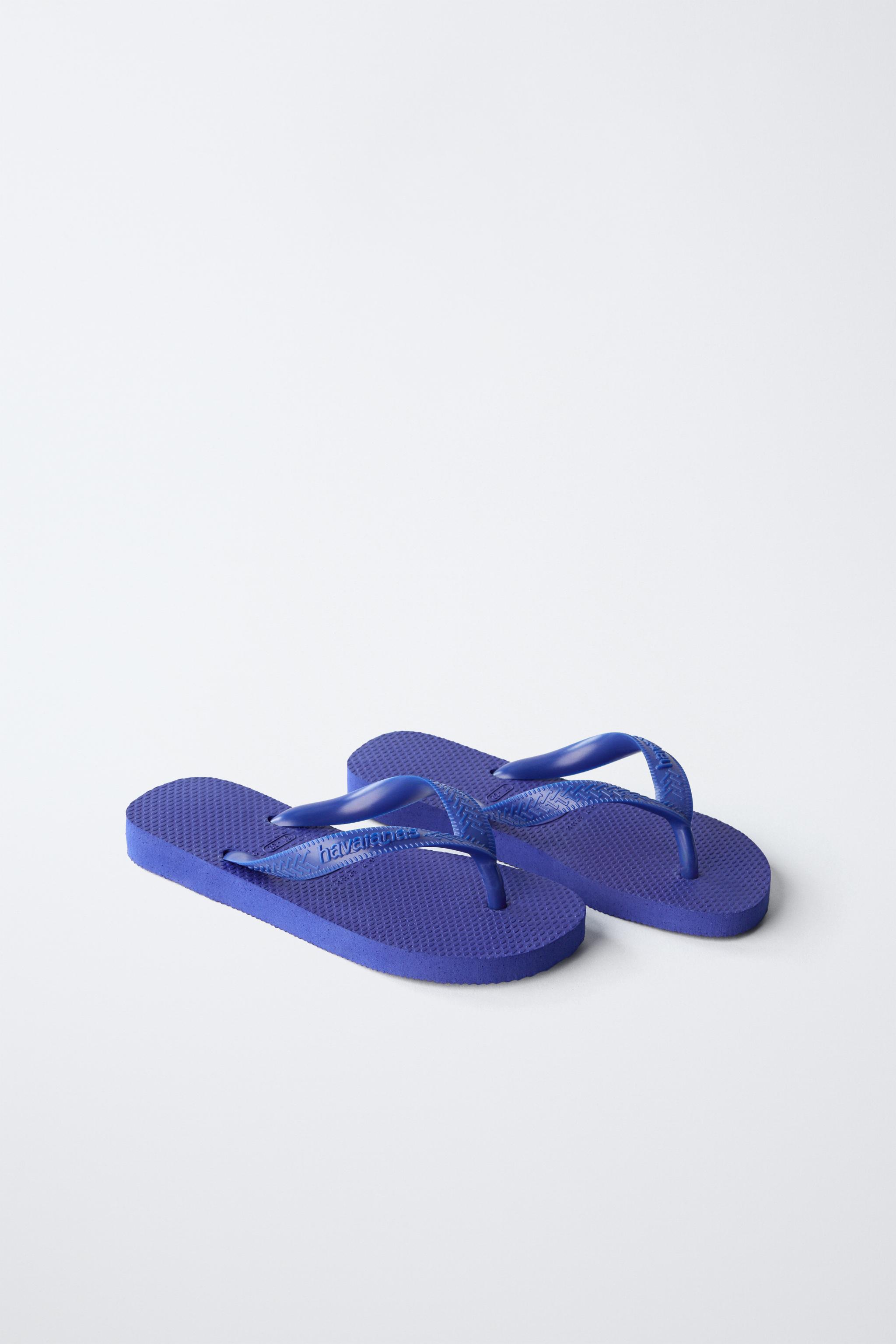 HAVAIANAS ® x ZARA POOL SANDALS - Blue | ZARA Spain