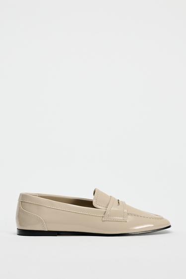 MOCASÍN ACHAROLADO - Blanco de Zara