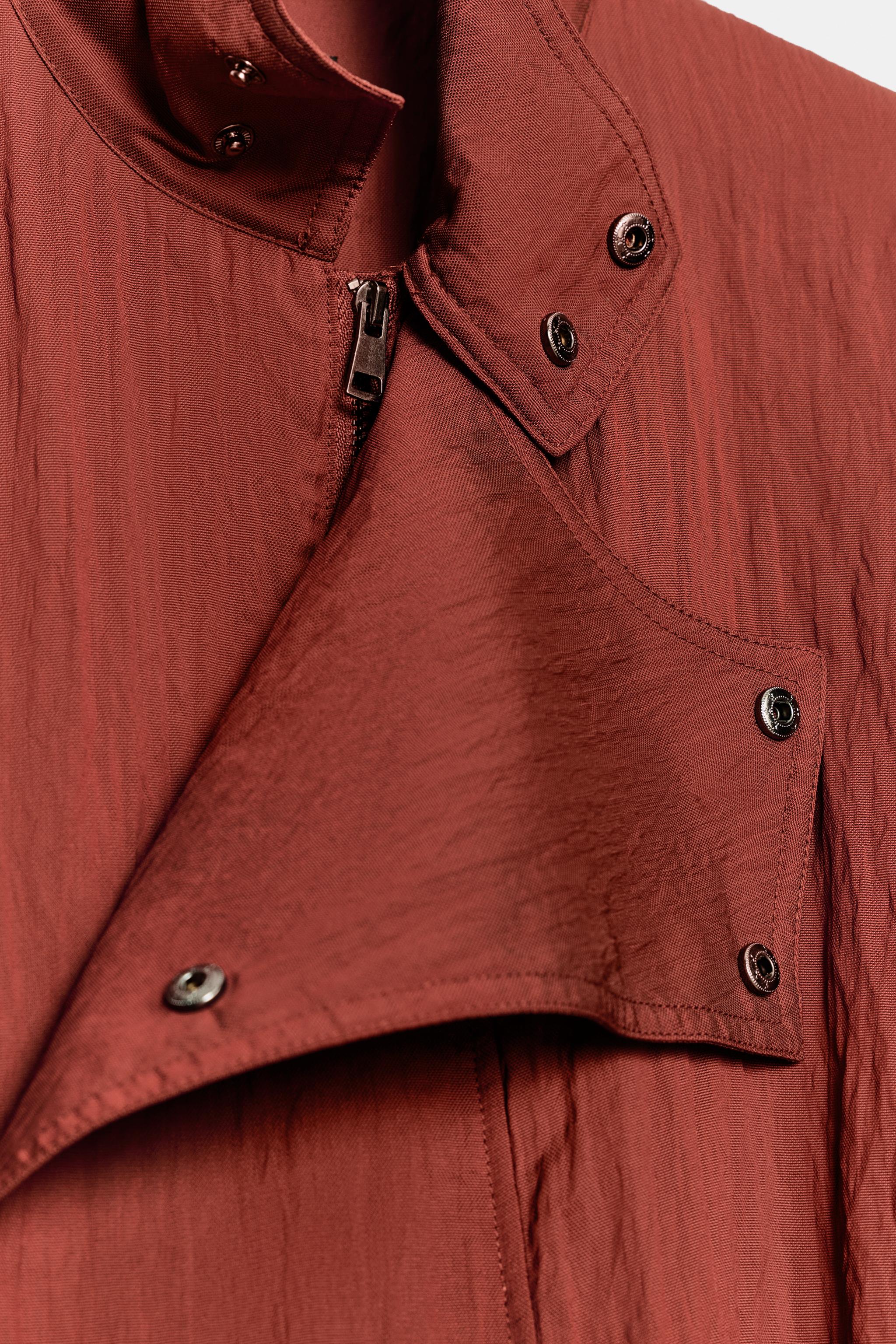 Женские куртки Zara ZW COLLECTION WRAP JACKET — фото 11
