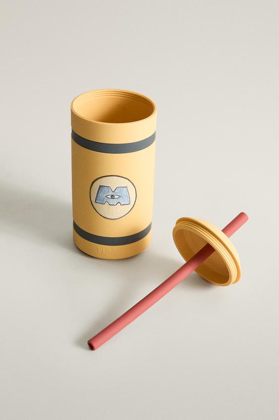 GOBELET AVEC PAILLE ENFANT MONSTRES & CIE ©DISNEY/PIXAR - Jaune de Zara - Image 2