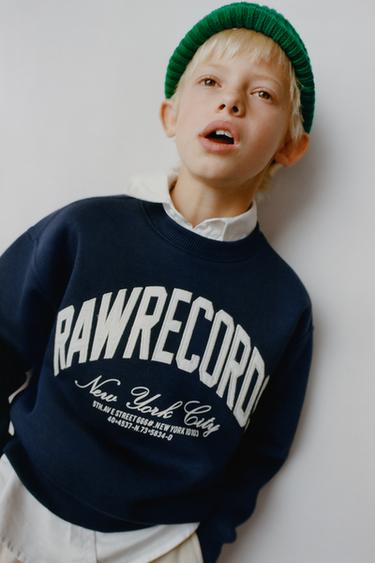 Zara TEKSTIGA PLÜÜSPUSA - Sinine