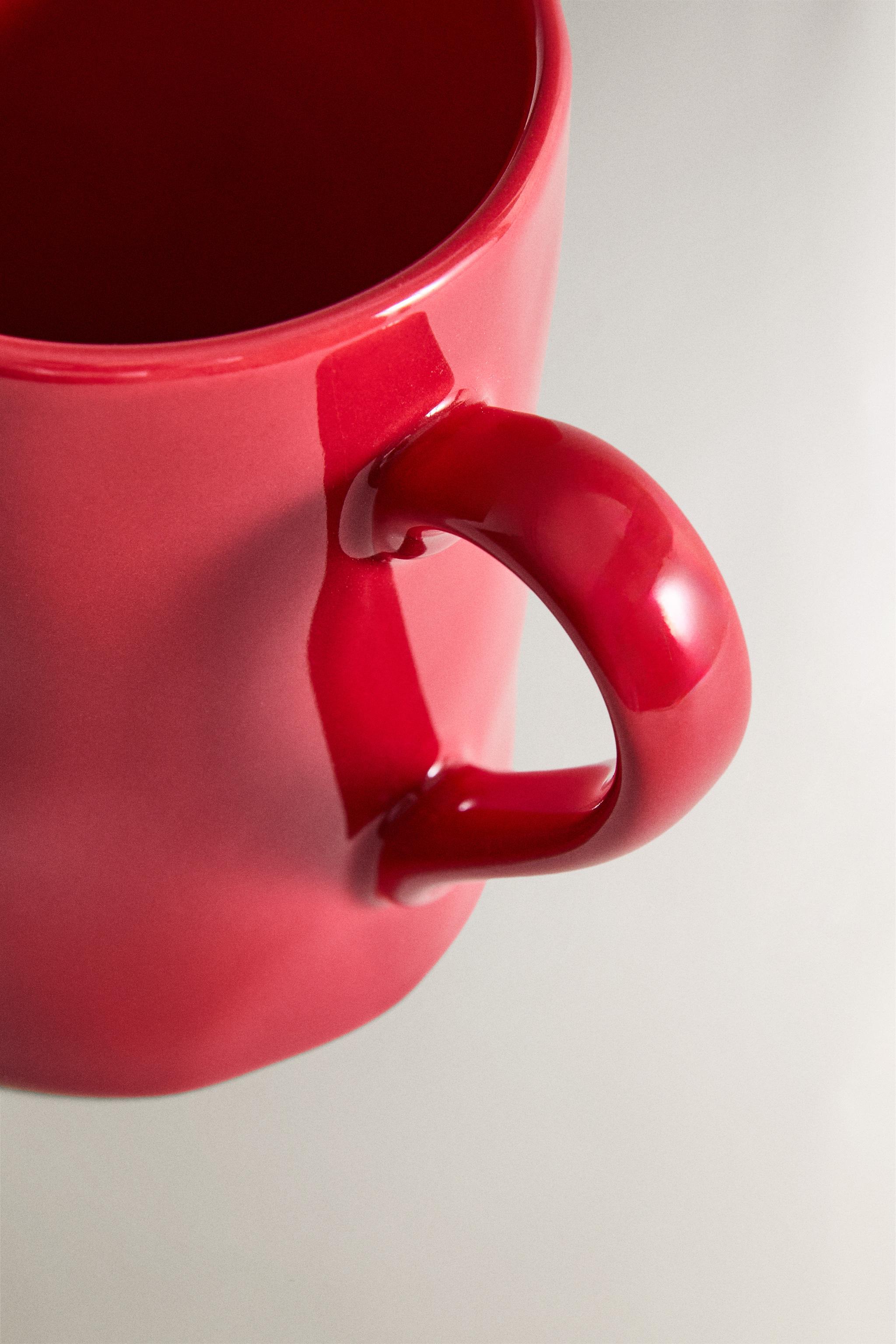 CHRISTMAS HEART STONEWARE MUG