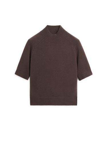 Zara Cotton blend knit sweater - Chocolate