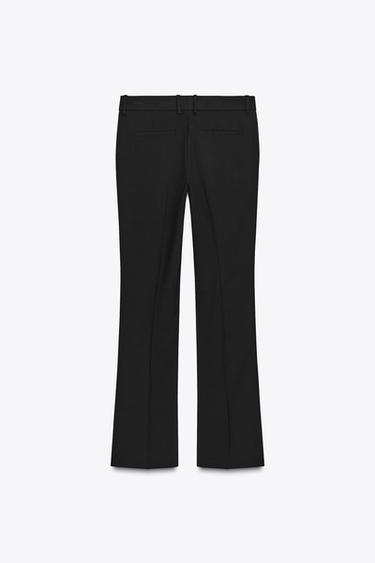 LOW-RISE STRAIGHT-LEG TROUSERS - Black by Zara - Image 1