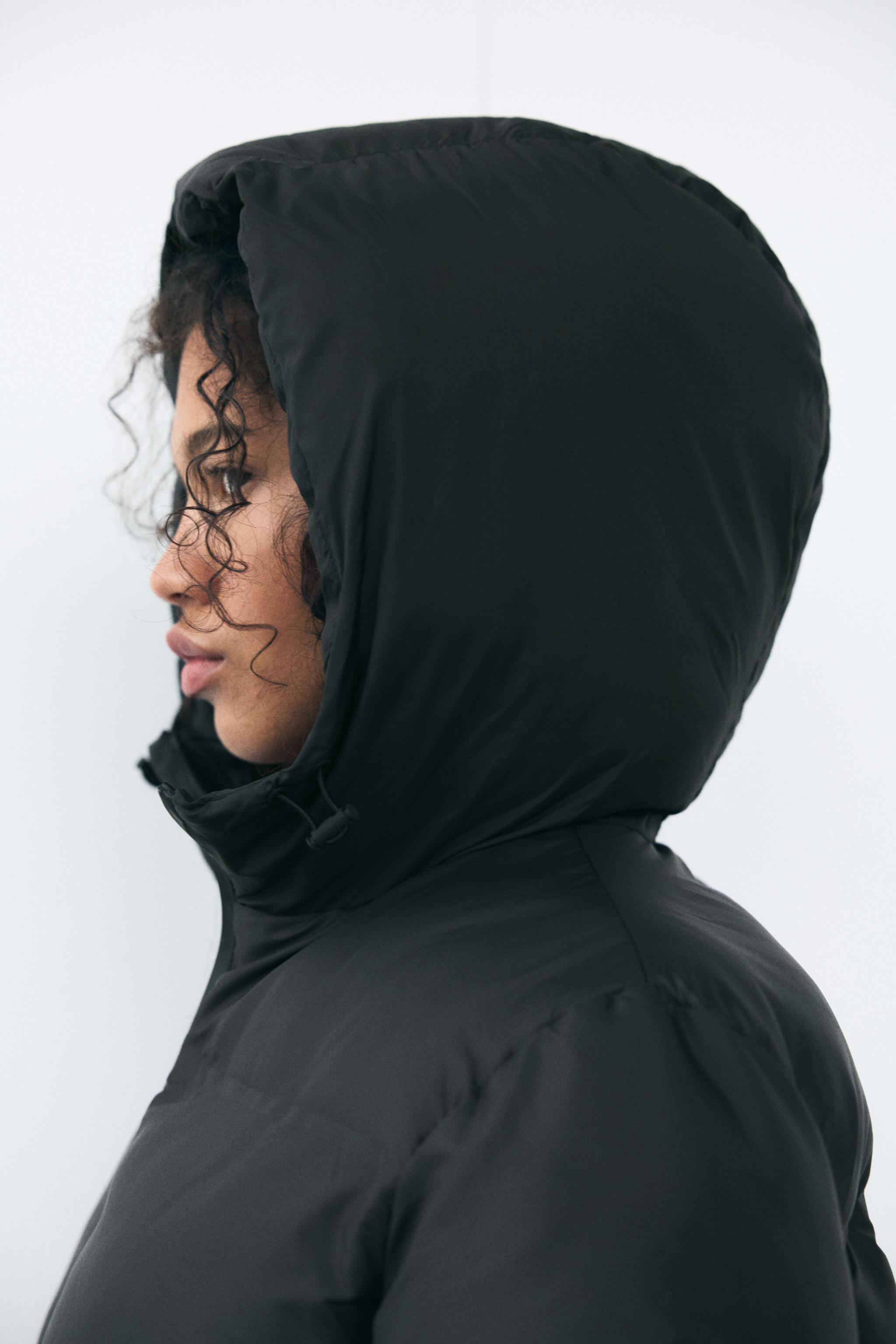 WATER-REPELLENT PUFFER ANORAK - Black | ZARA Australia