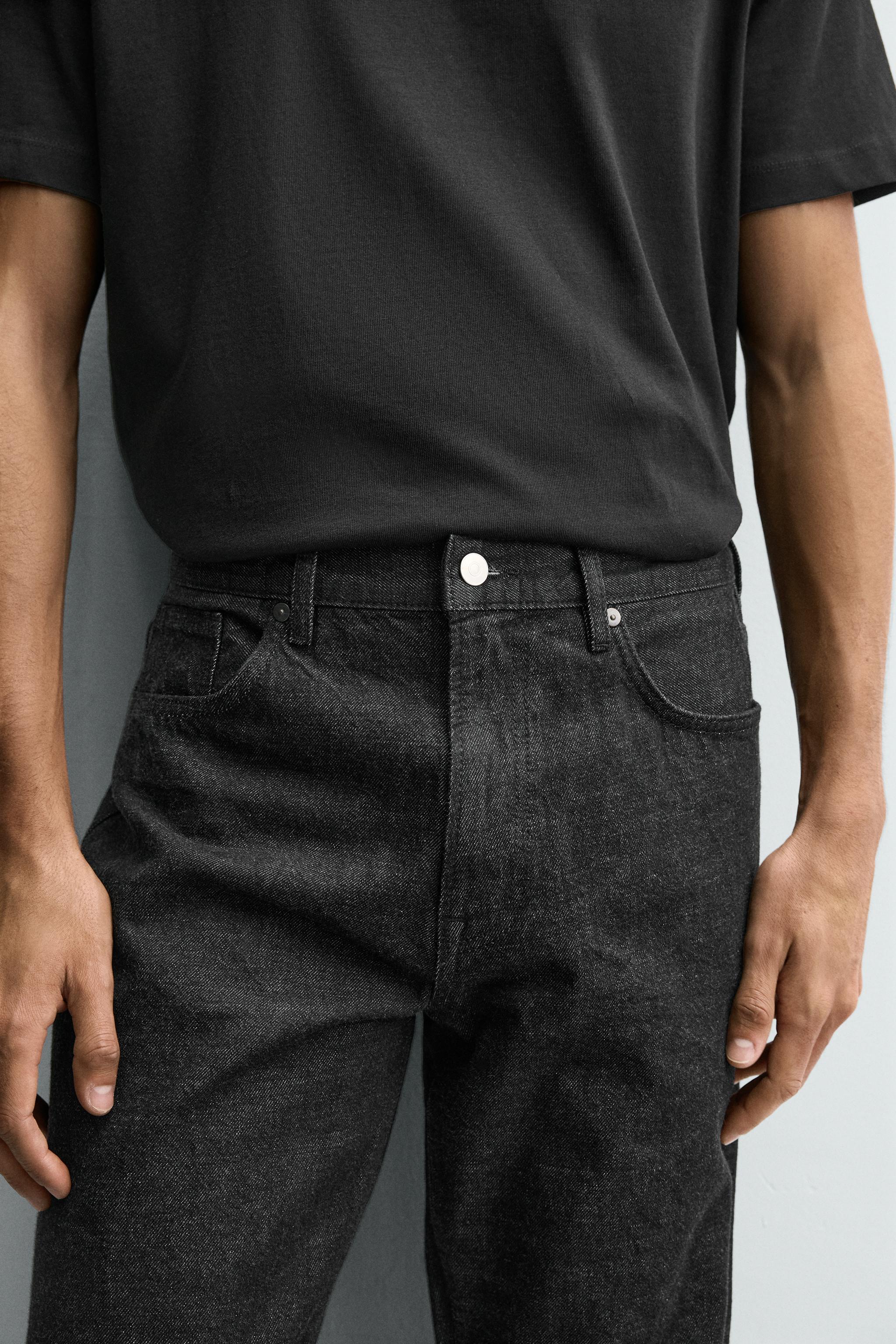 スリムフィットジーンズ - ブラック | ZARA Japan / 日本