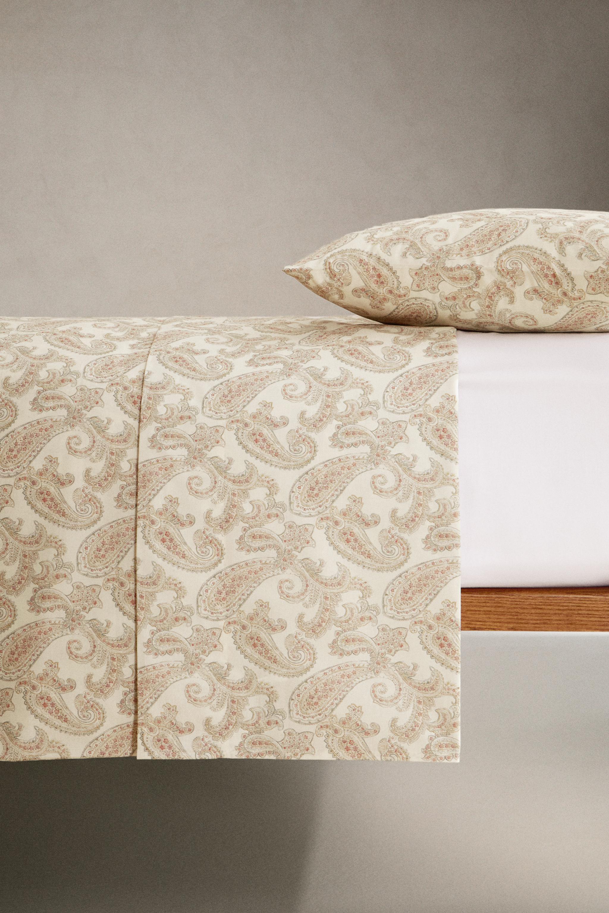 PAISLEY-PRINT FLAT SHEET