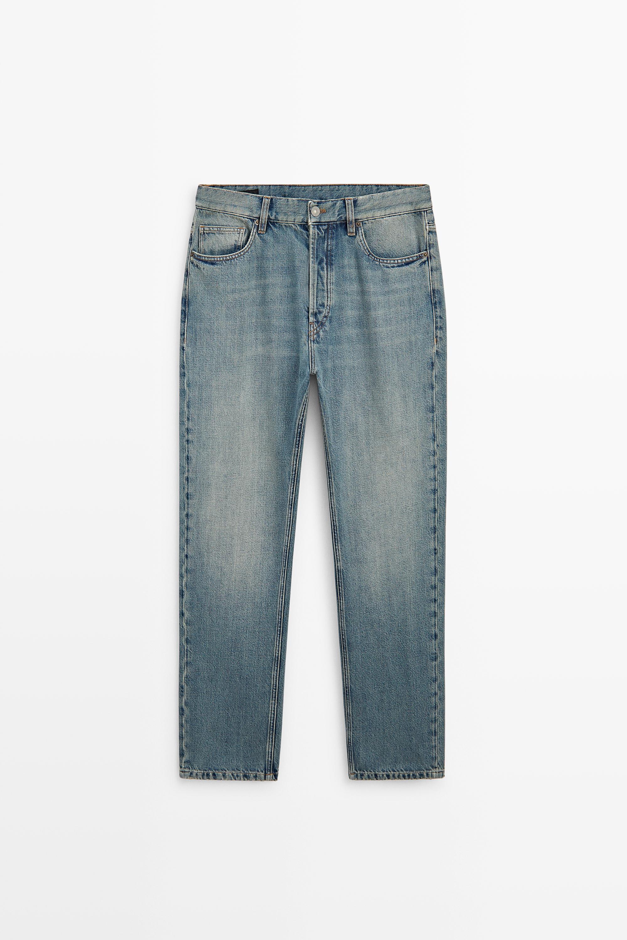 Straight-leg jeans — Light blue