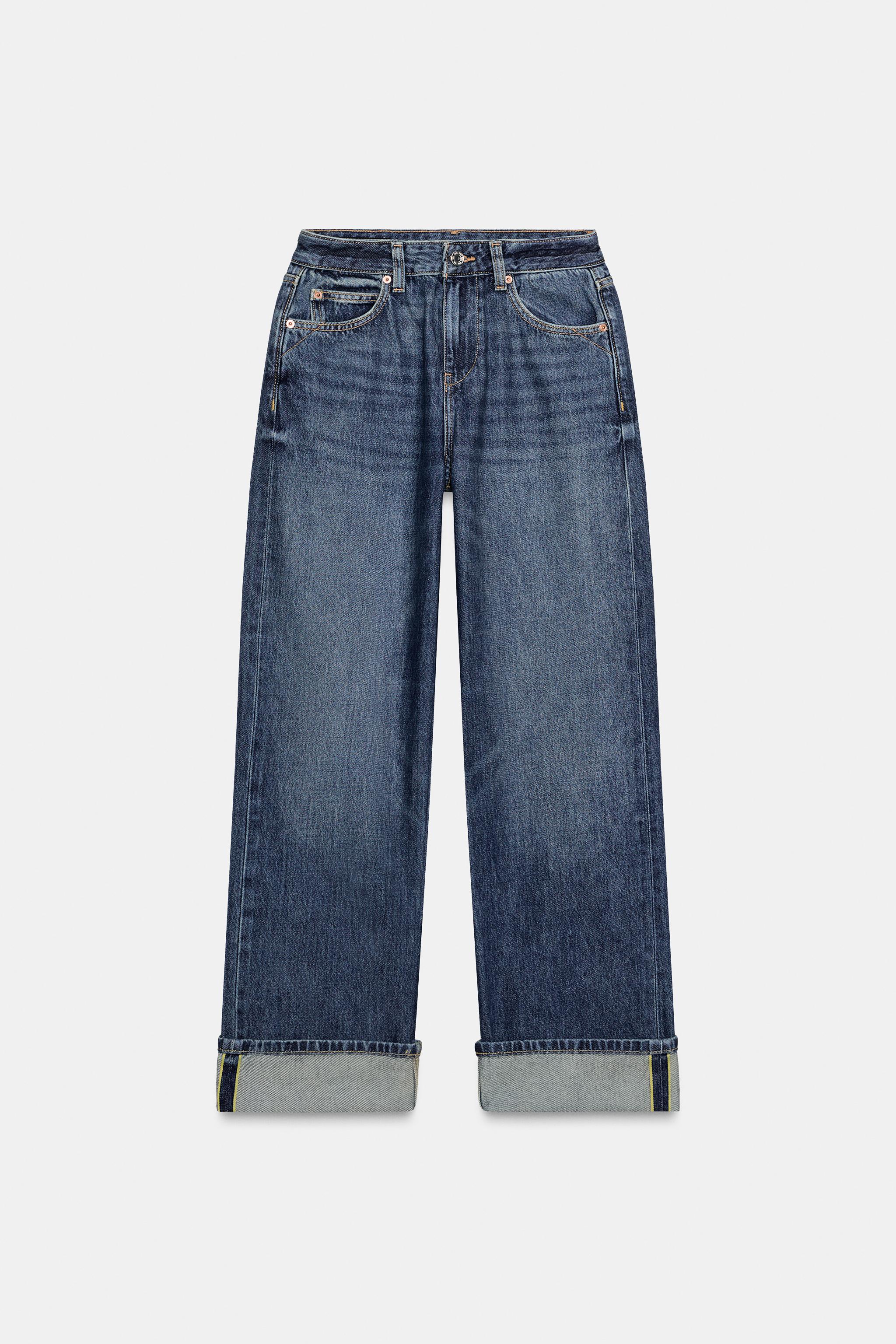 Z1975 HIGH-WAISTED WIDE LEG CROPPED JEANS