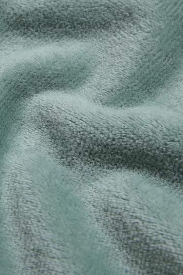 SERVIETTE DE BAIN ENFANT VELOURS PATCHWORK ESPACE - Vert de Zara - Image 4