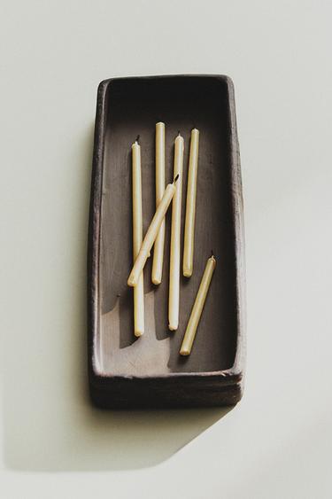 Zara CERAMIC TRAY WITH RECTANGULAR EDGES - Black