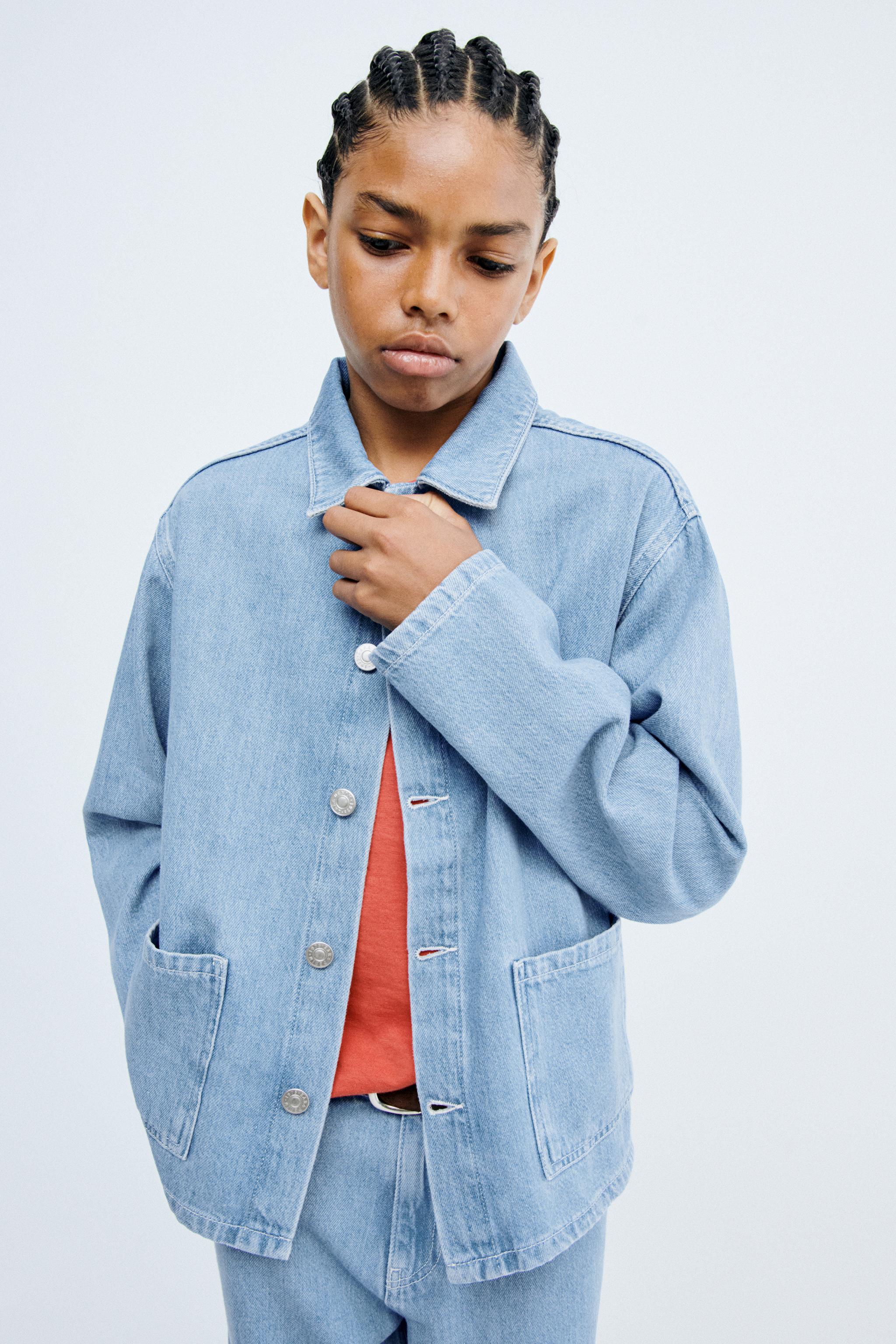 Детские джинсы Zara STORIESZ - DENIM OVERSHIRT — фото 5