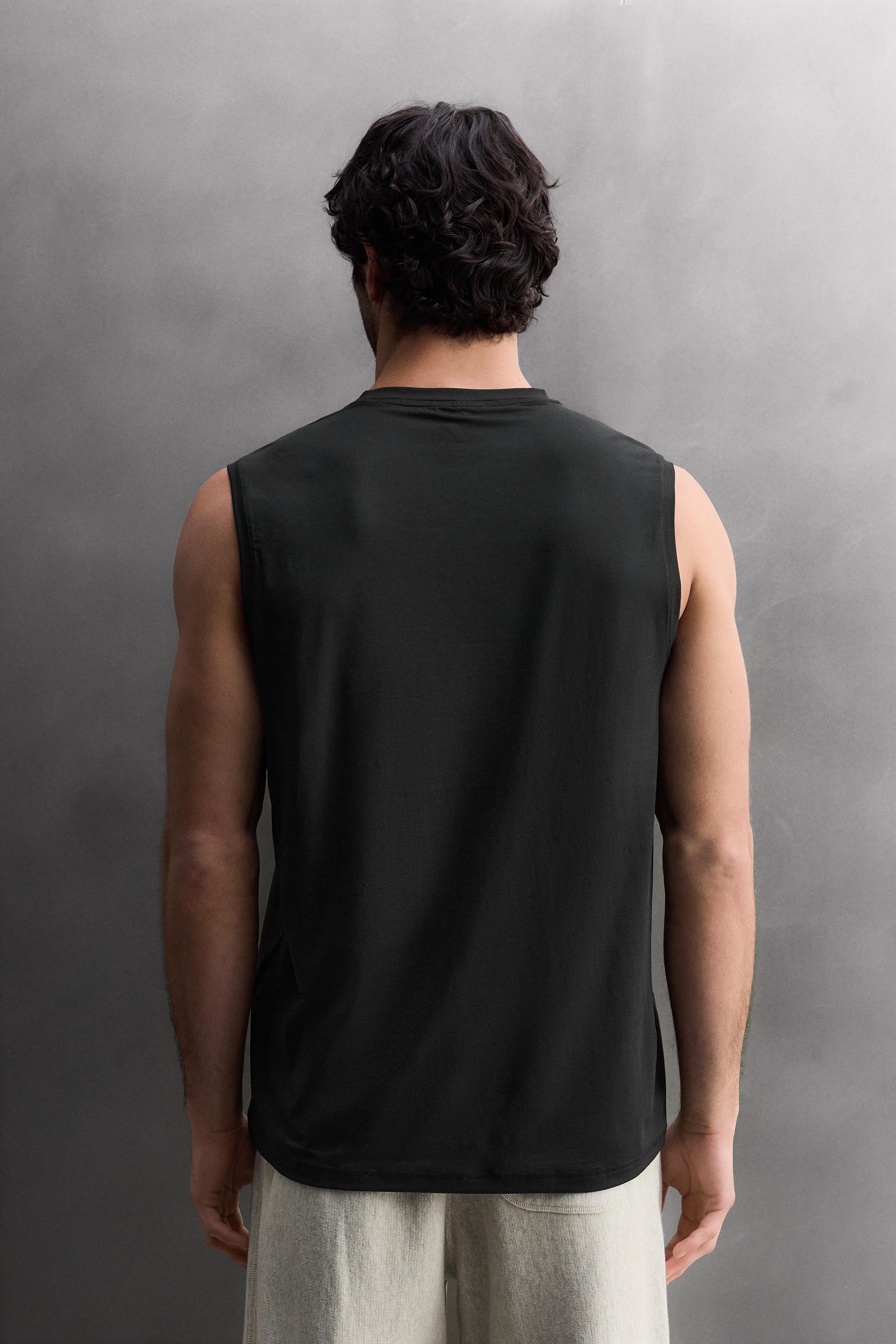 Мужские топы Zara BASIC TECHNICAL TANK TOP — фото 3