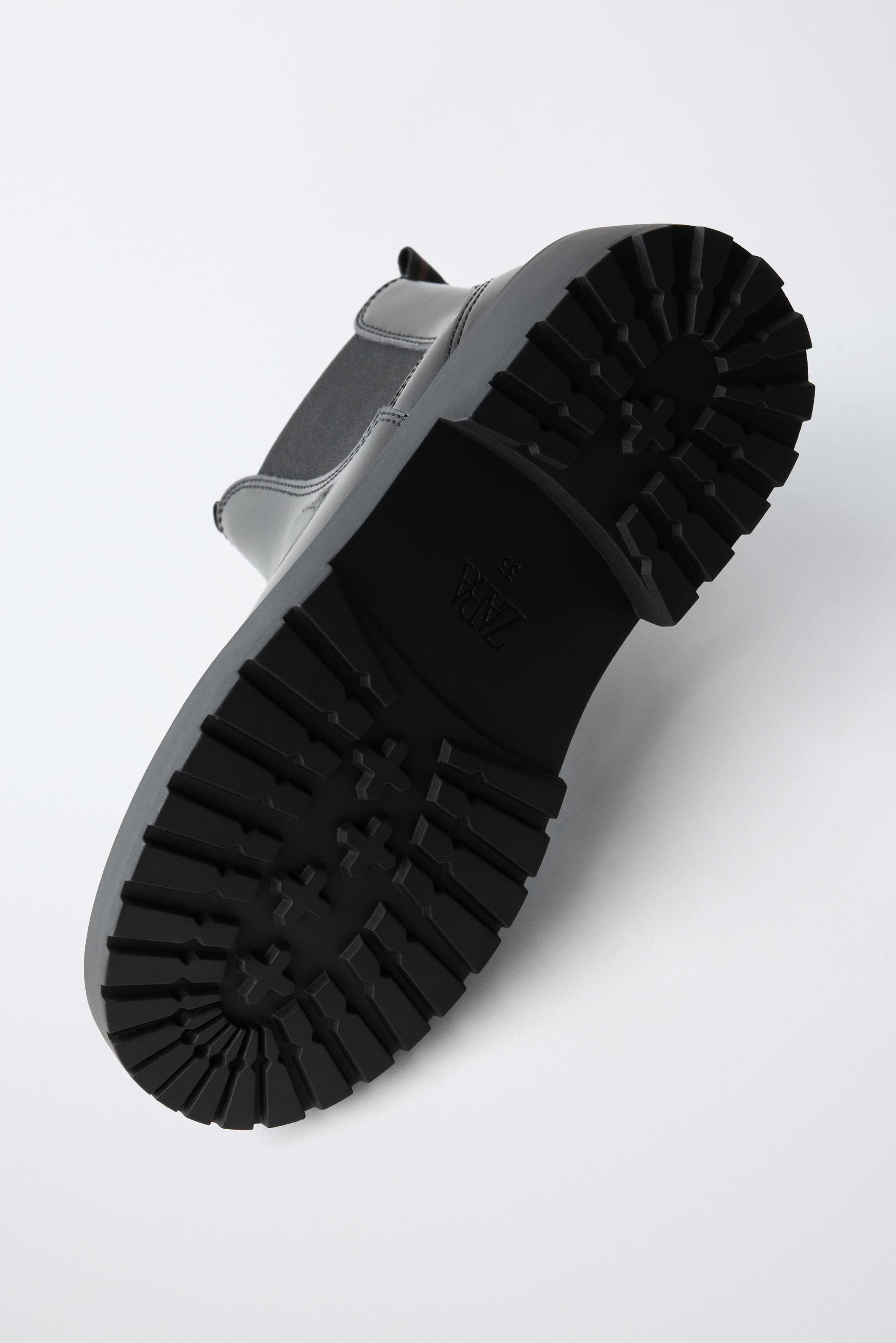 PATENT ANKLE BOOTS